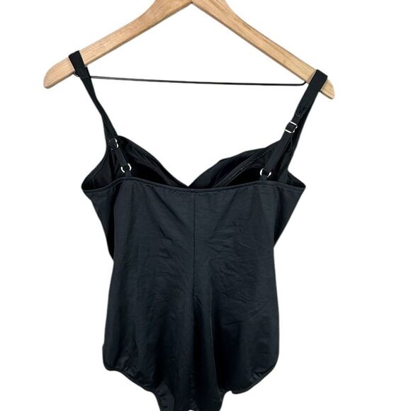 Trimshaper Black One Piece Swimsuit - Picture 2 of 4